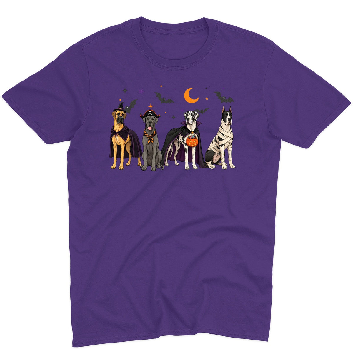 Great Dane Halloween Lineup - Adult Unisex T-Shirt