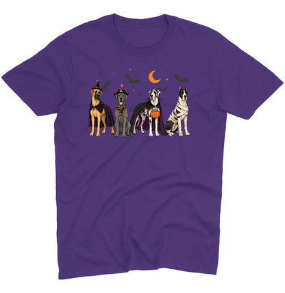 Great Dane Halloween Lineup - Adult Unisex T-Shirt