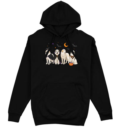 Great Pyrenees Halloween Lineup - Adult Unisex Hoodie