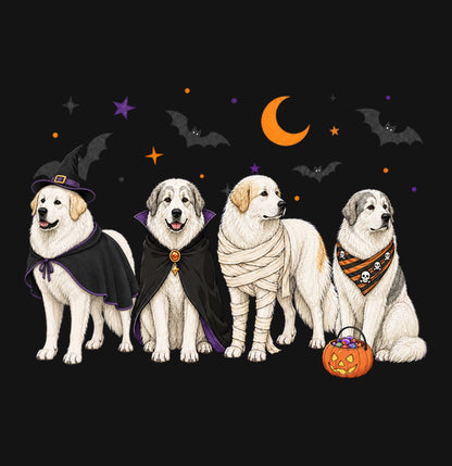Great Pyrenees Halloween Lineup - Kids Unisex T-Shirt