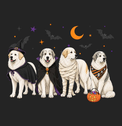 Great Pyrenees Halloween Lineup - Women's Tri-Blend T-Shirt