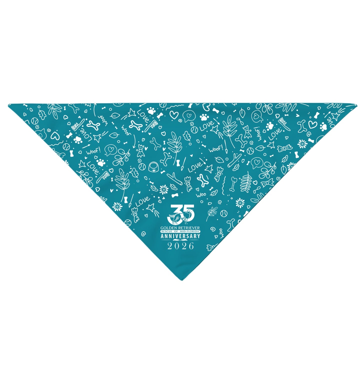GRRMF Doodles - Polyester Dog Bandana