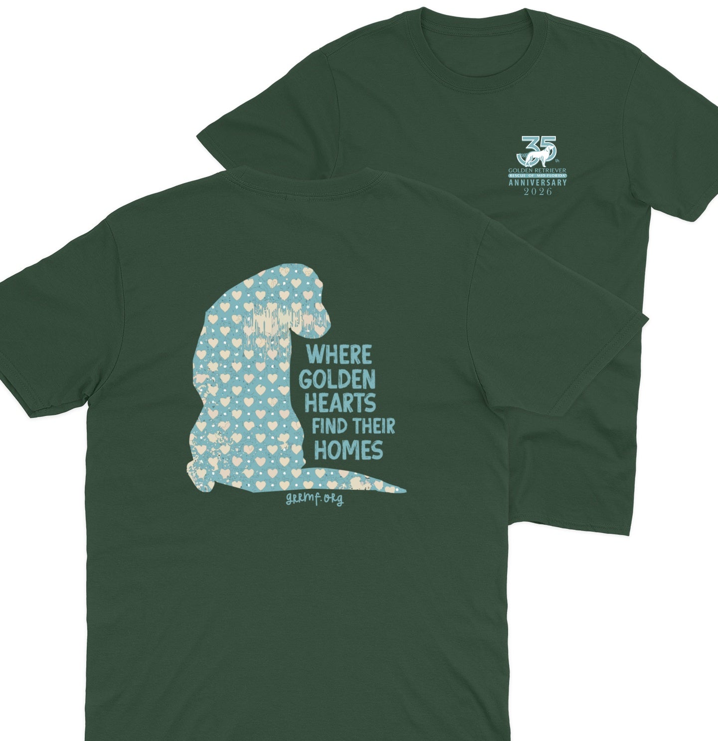 GRRMF Golden Hearts - Adult Unisex T-Shirt