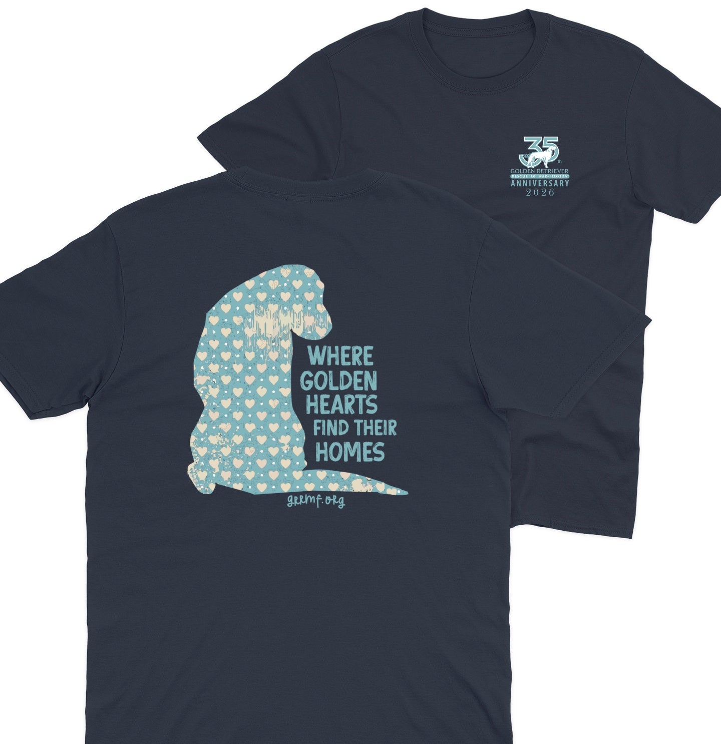 GRRMF Golden Hearts - Adult Unisex T-Shirt