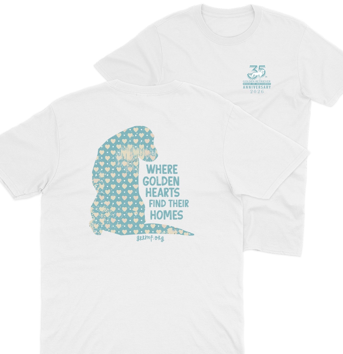 GRRMF Golden Hearts - Adult Unisex T-Shirt