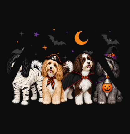 Havanese Halloween Lineup - Adult Unisex Hoodie