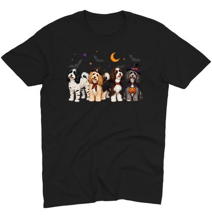 Havanese Halloween Lineup - Adult Unisex T-Shirt