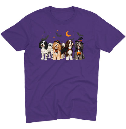 Havanese Halloween Lineup - Adult Unisex T-Shirt