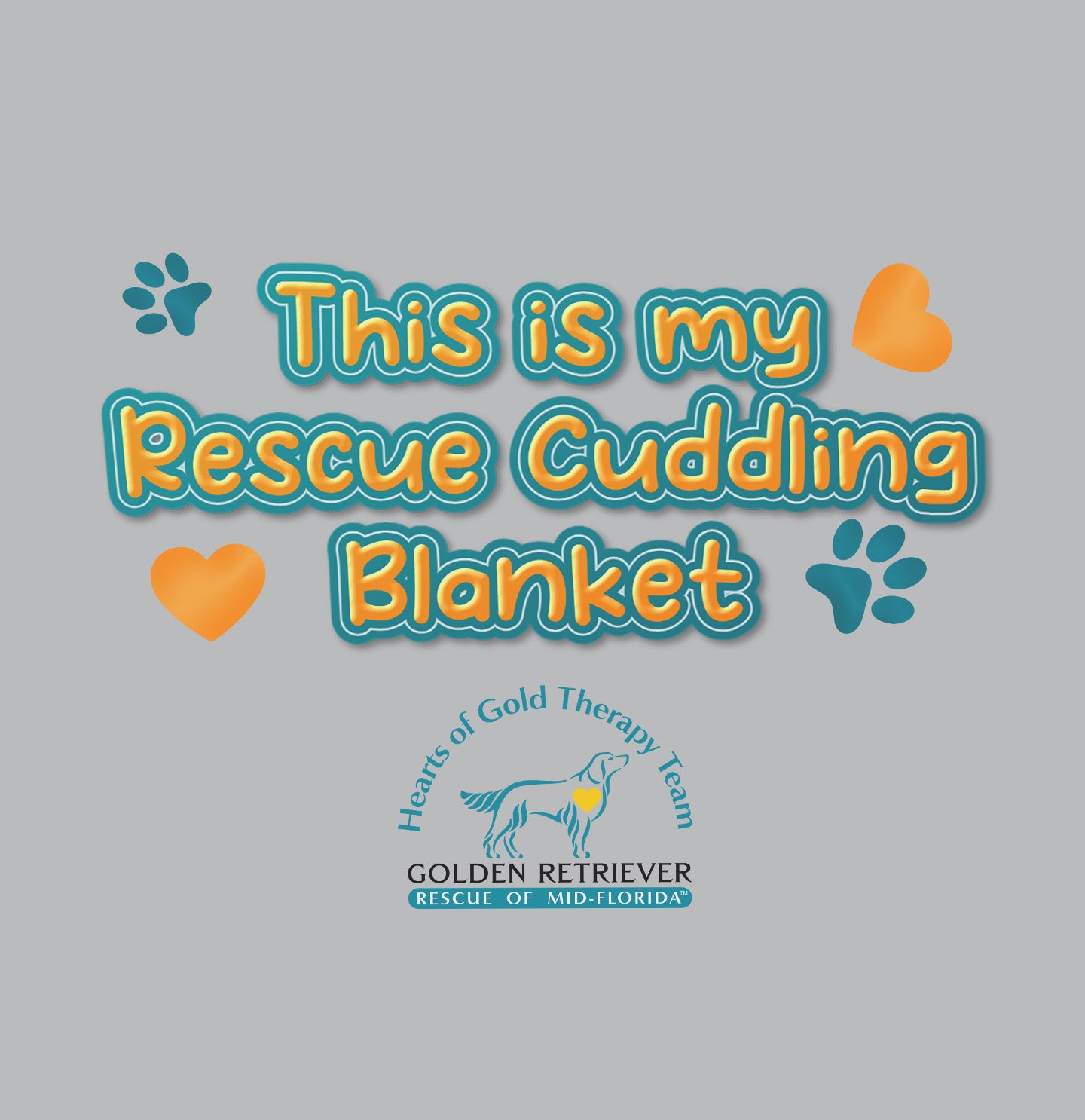 Rescue Cuddling Blanket Hearts of Gold - Fleece Sweatshirt Blanket