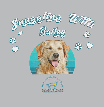 Snuggling With My Pet Hearts of Gold - Personalized Custom Fleece Sweatshirt Blanket