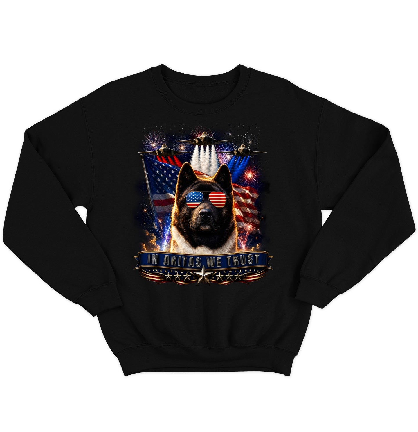 In Akitas We Trust - Crewneck Sweatshirt