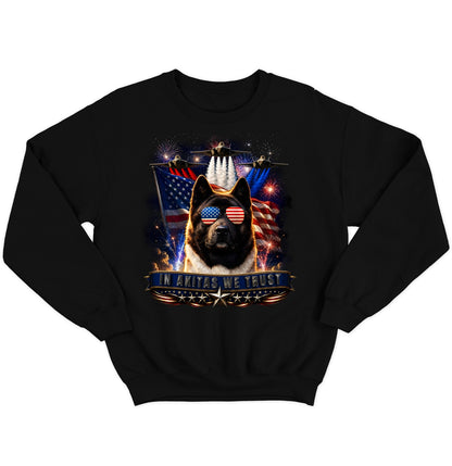 In Akitas We Trust - Crewneck Sweatshirt
