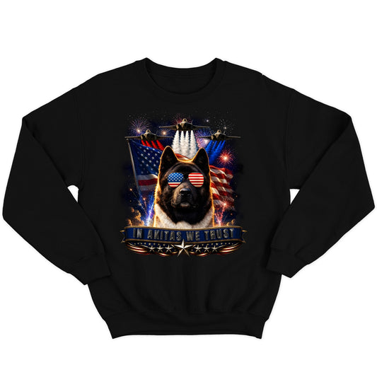 In Akitas We Trust - Crewneck Sweatshirt