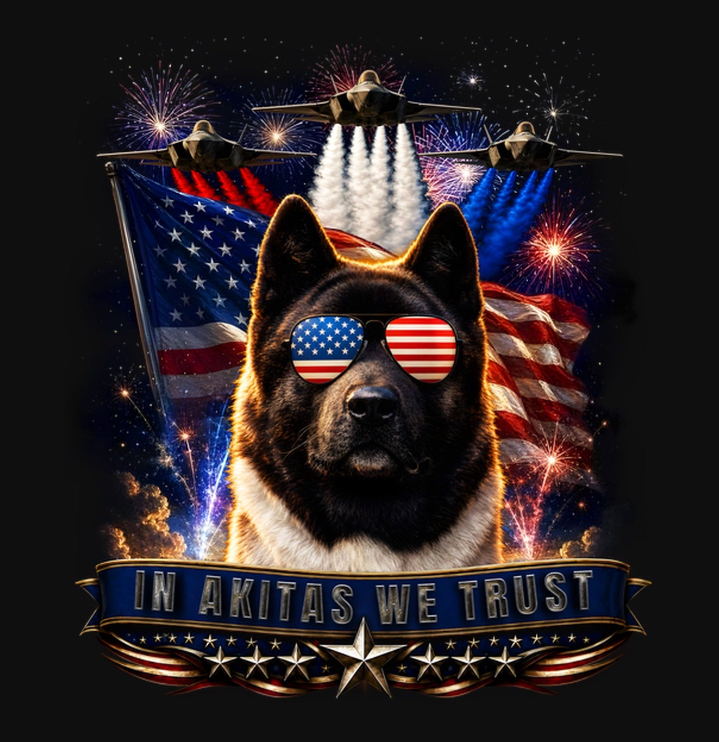 In Akitas We Trust - Crewneck Sweatshirt