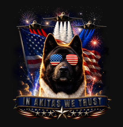 In Akitas We Trust - Crewneck Sweatshirt