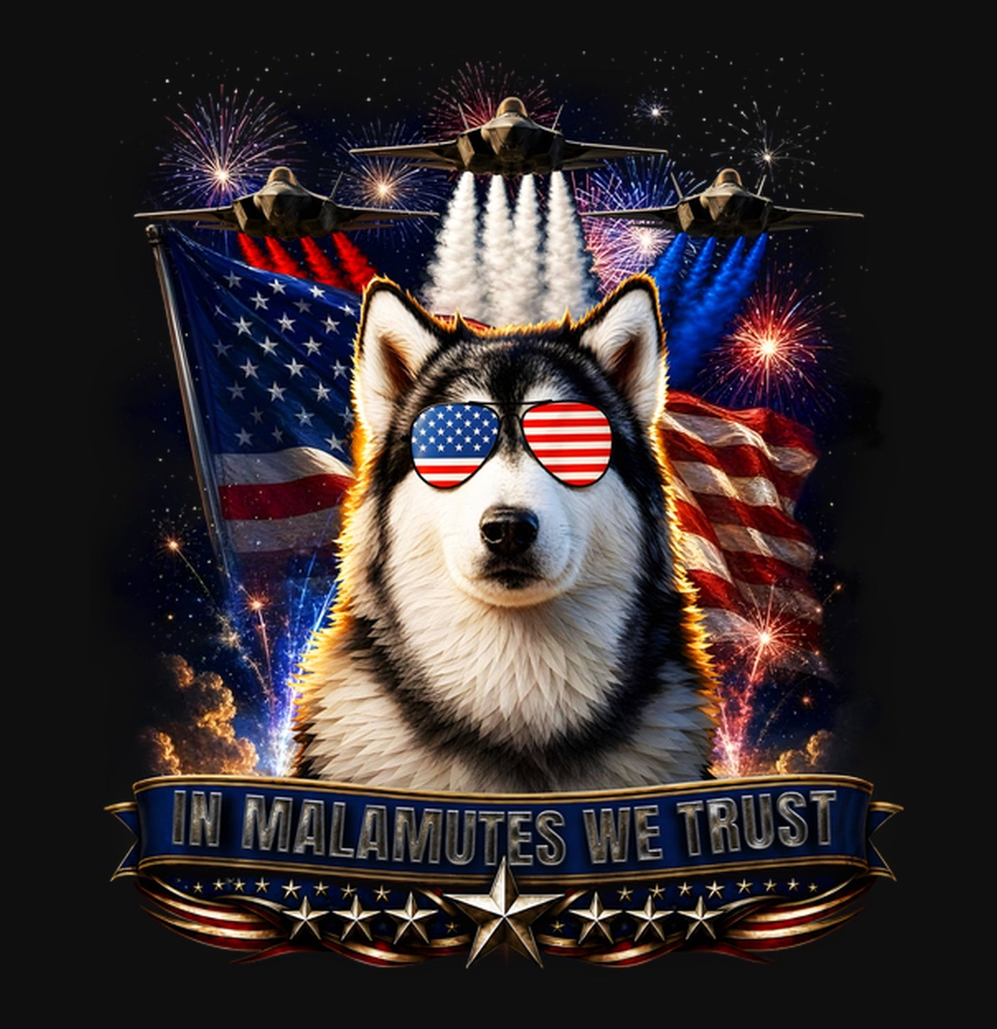 In Alaskan Malamutes We Trust - Crewneck Sweatshirt