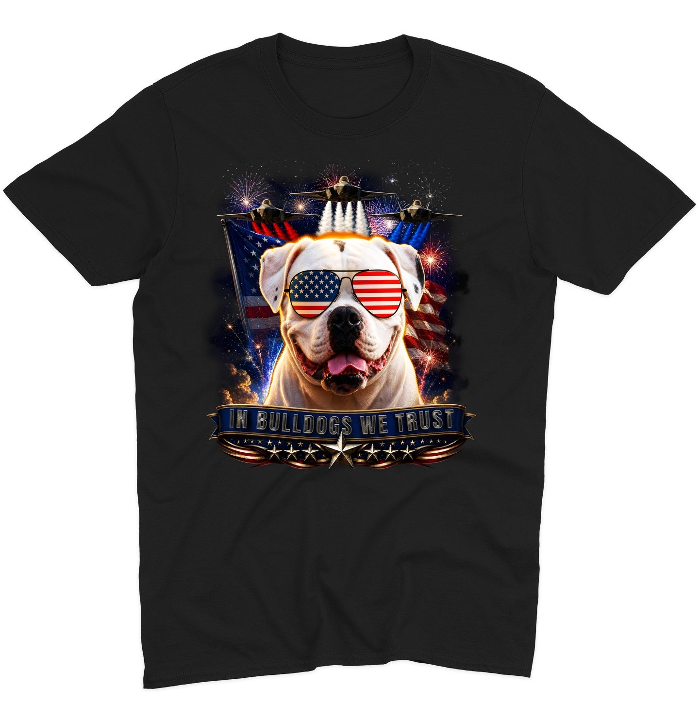 In American Bulldogs We Trust - Adult Unisex T-Shirt
