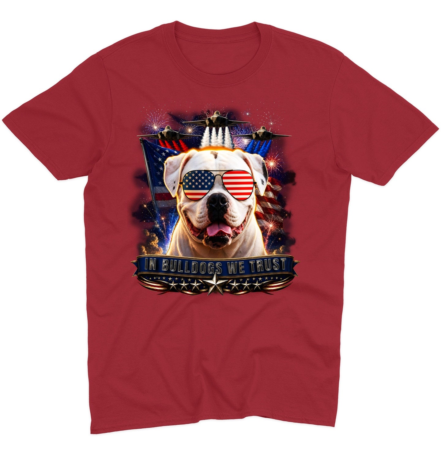In American Bulldogs We Trust - Adult Unisex T-Shirt