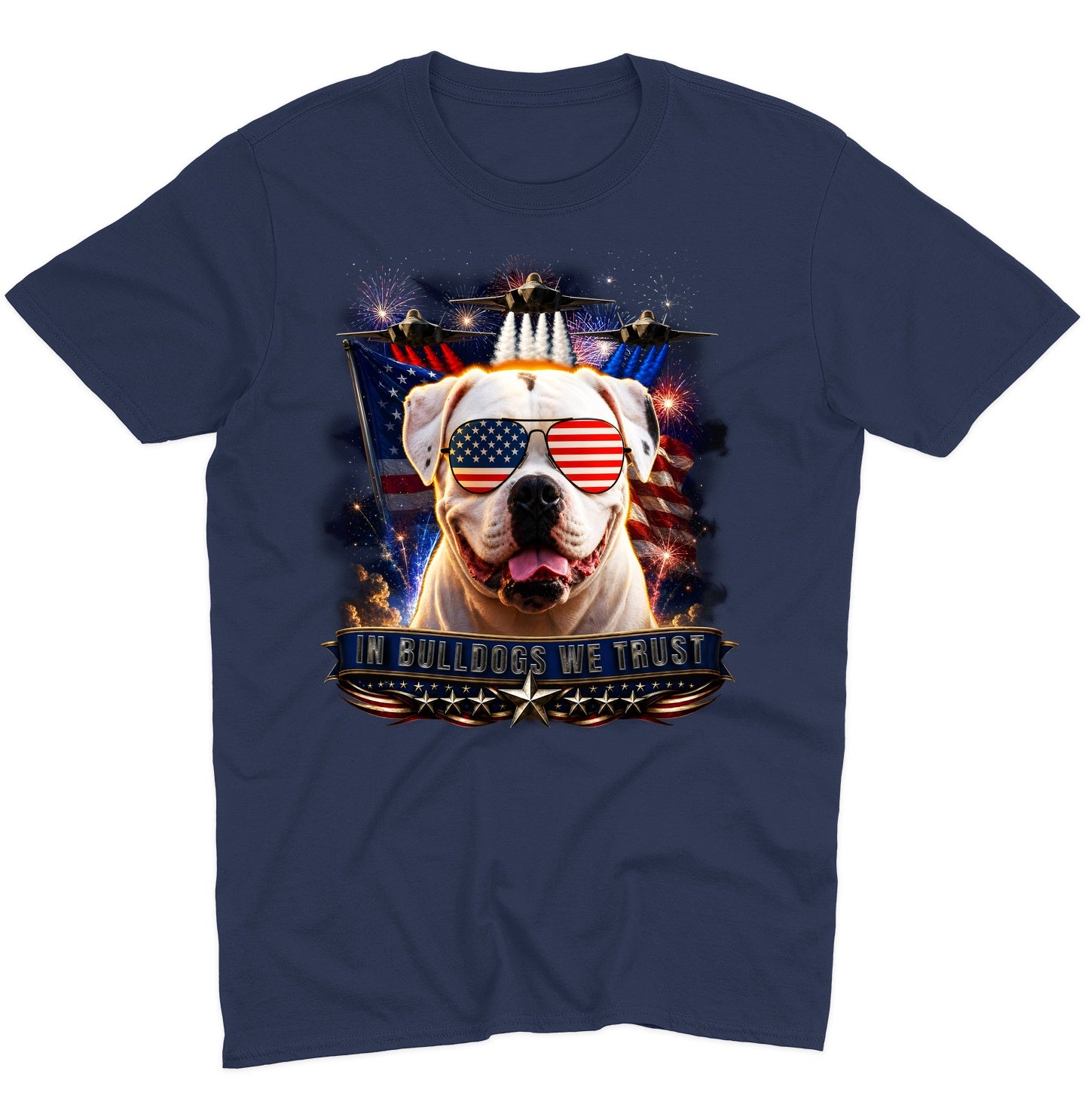 In American Bulldogs We Trust - Adult Unisex T-Shirt