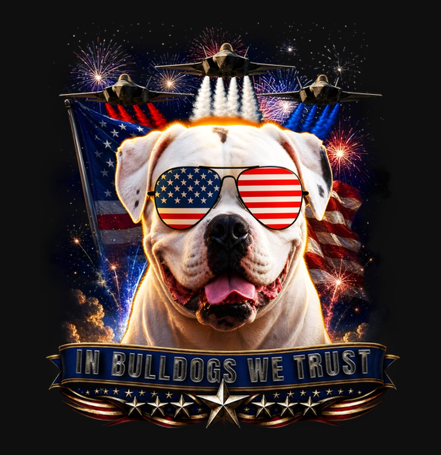 In American Bulldogs We Trust - Crewneck Sweatshirt