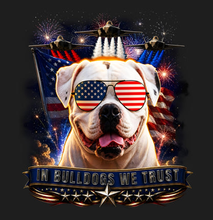 In American Bulldogs We Trust - Women's V-Neck T-Shirt