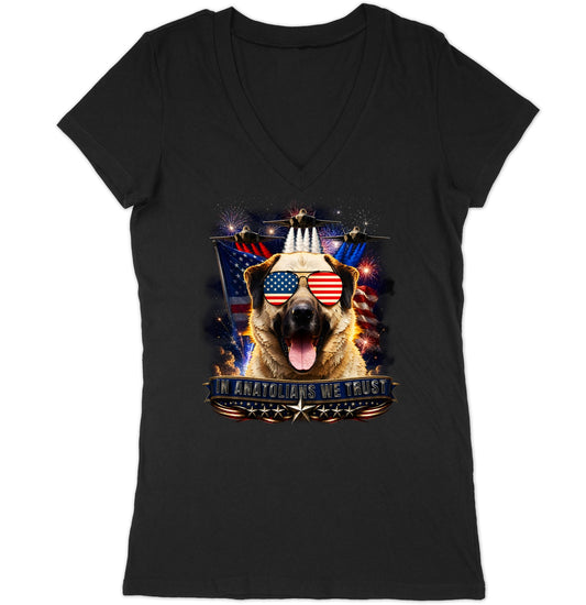 In Anatolian Shepherd Dogs We Trust - Women's V-Neck T-Shirt