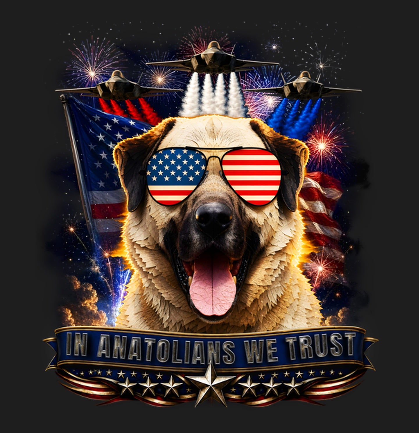 In Anatolian Shepherd Dogs We Trust - Women's V-Neck T-Shirt