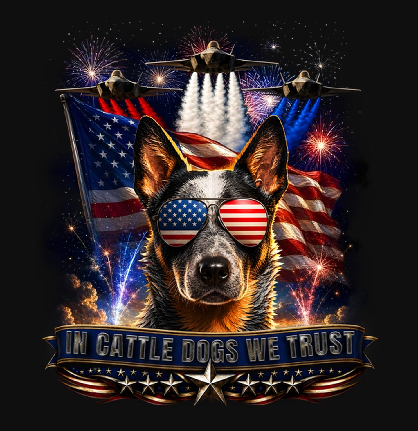 In Australian Cattle Dogs We Trust - Crewneck Sweatshirt