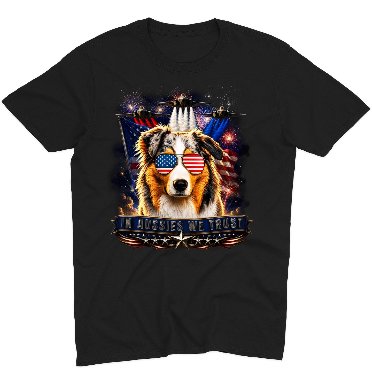 In Australian Shepherds We Trust - Adult Unisex T-Shirt