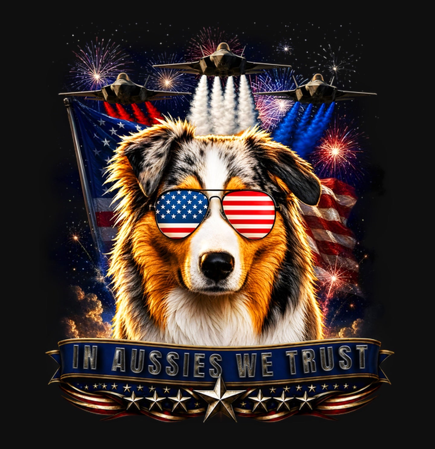 In Australian Shepherds We Trust - Crewneck Sweatshirt