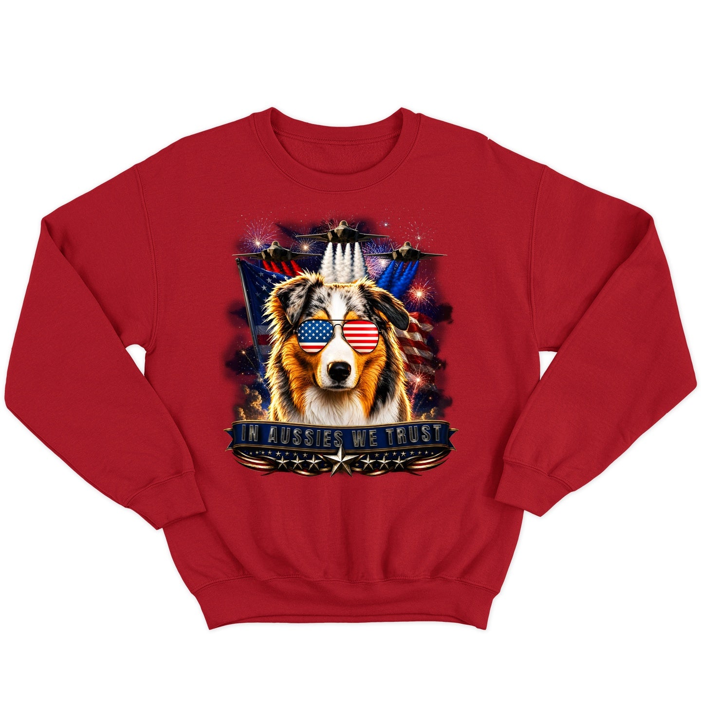In Australian Shepherds We Trust - Crewneck Sweatshirt