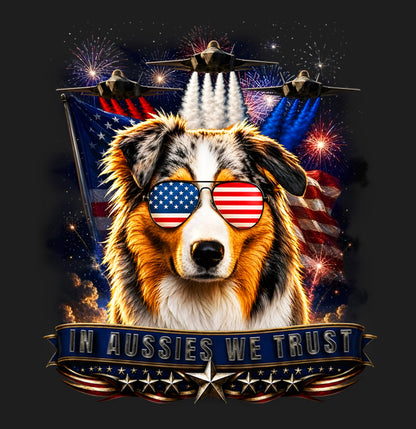 In Australian Shepherds We Trust - Women's V-Neck T-Shirt