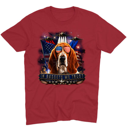 In Basset Hounds We Trust - Adult Unisex T-Shirt