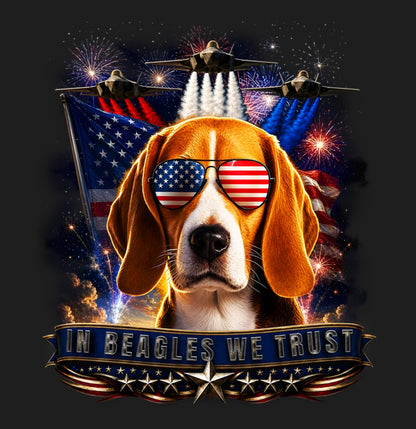 In Beagles We Trust - Women's V-Neck T-Shirt