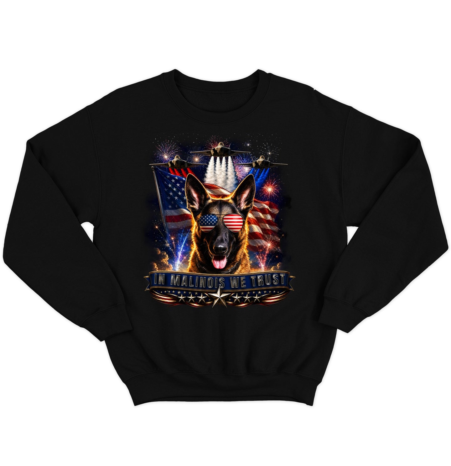In Belgian Malinois We Trust - Crewneck Sweatshirt