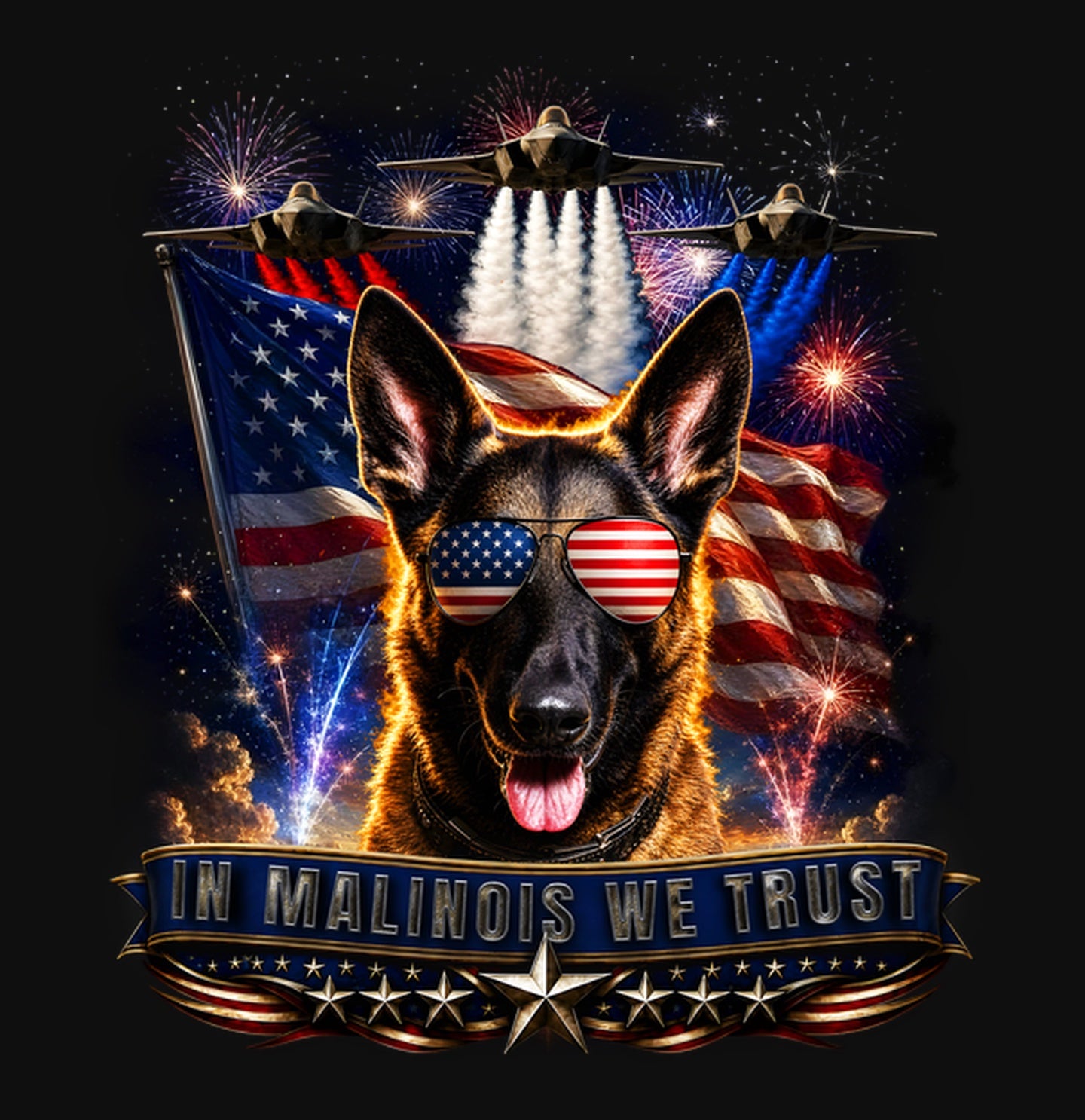 In Belgian Malinois We Trust - Crewneck Sweatshirt
