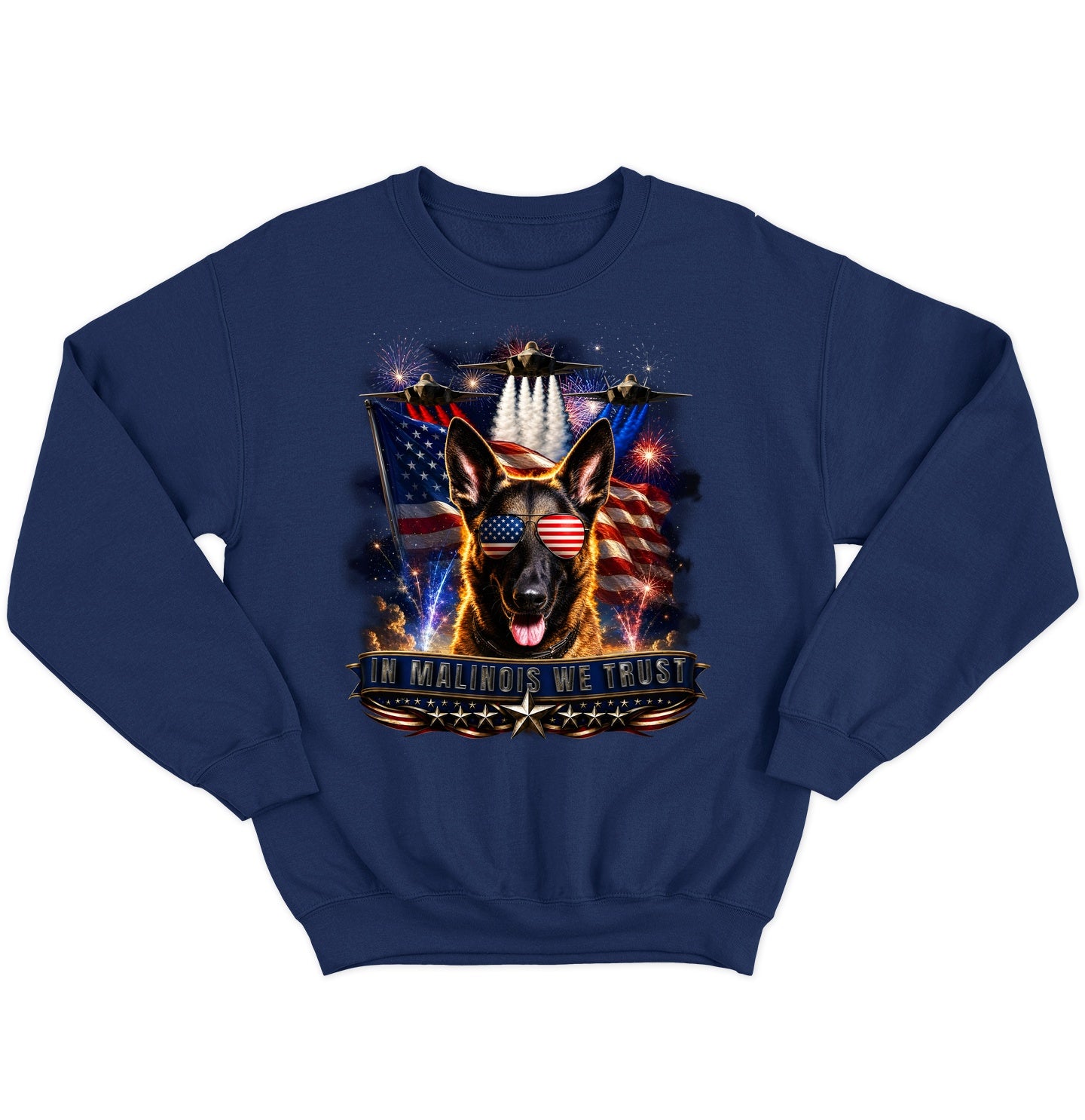 In Belgian Malinois We Trust - Crewneck Sweatshirt