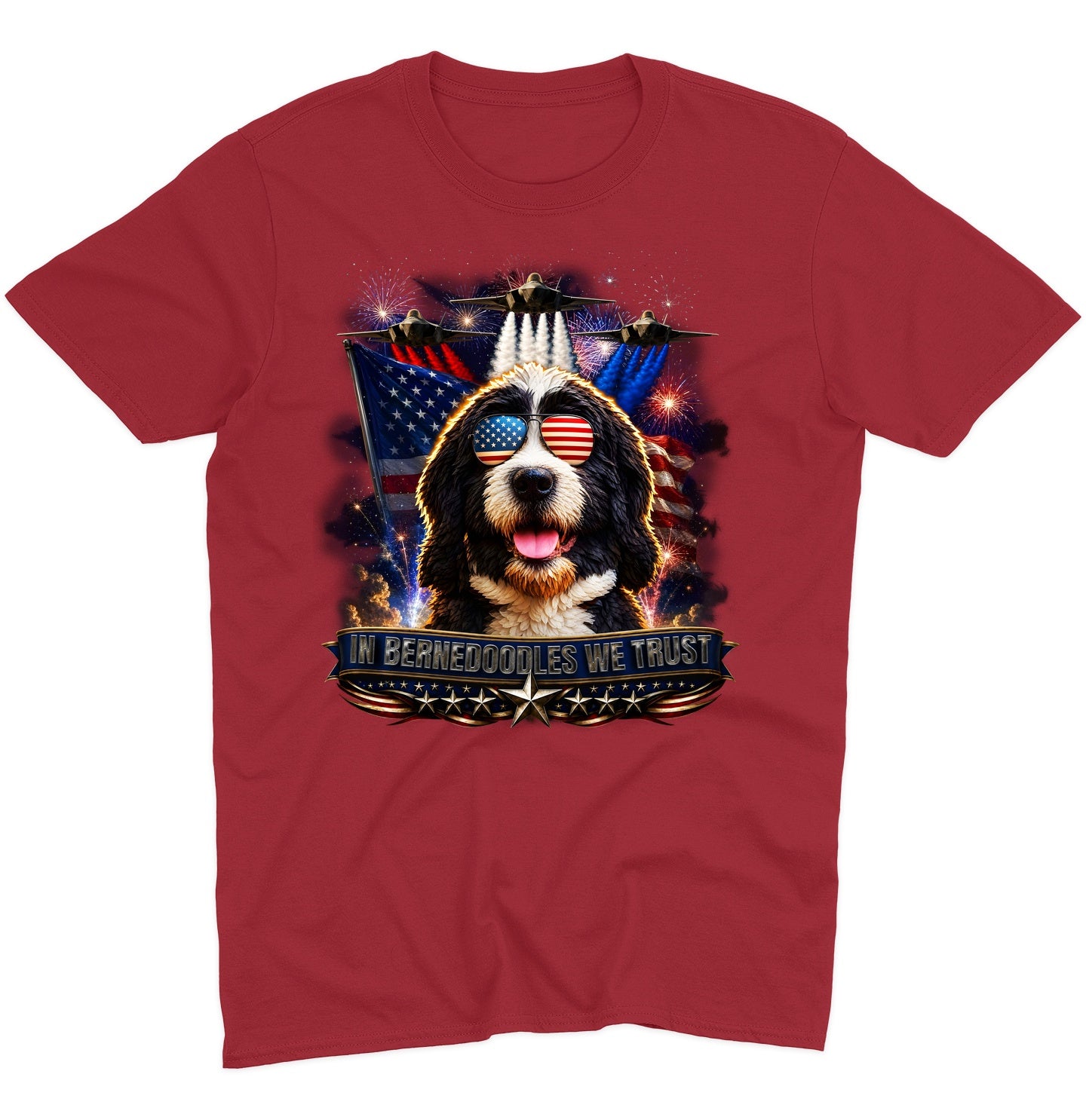 In Bernedoodles We Trust - Adult Unisex T-Shirt