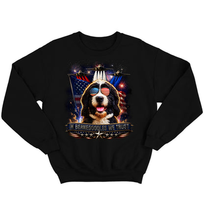 In Bernedoodles We Trust - Crewneck Sweatshirt