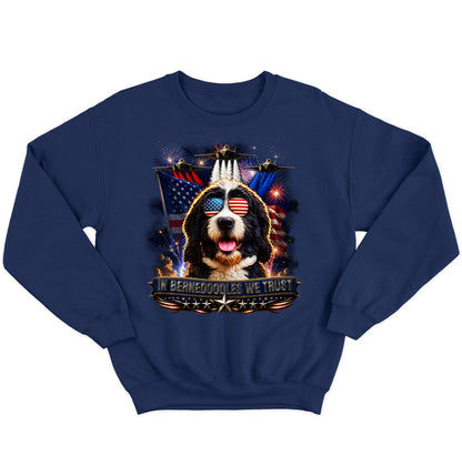 In Bernedoodles We Trust - Crewneck Sweatshirt