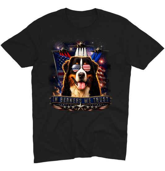 In Bernese Mountain Dogs We Trust - Adult Unisex T-Shirt