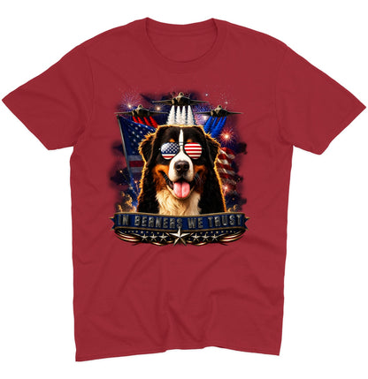 In Bernese Mountain Dogs We Trust - Adult Unisex T-Shirt