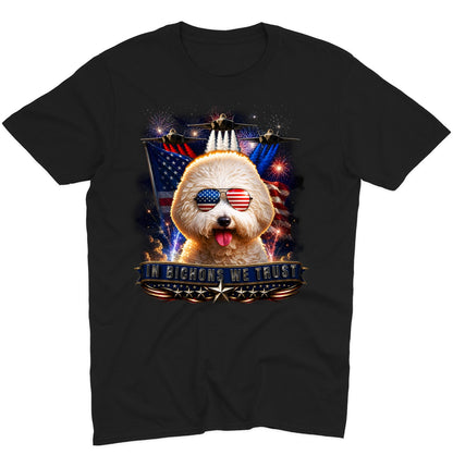 In Bichons Frises We Trust - Adult Unisex T-Shirt