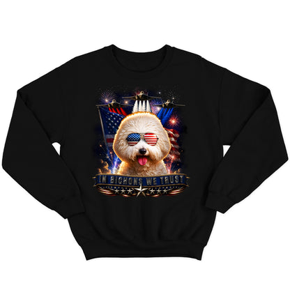 In Bichons Frises We Trust - Crewneck Sweatshirt