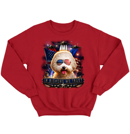 In Bichons Frises We Trust - Crewneck Sweatshirt