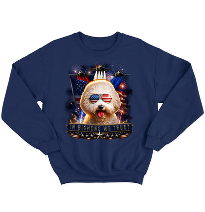 In Bichons Frises We Trust - Crewneck Sweatshirt