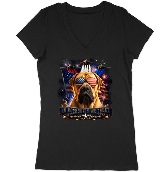 In Boerboels We Trust - Women's V-Neck T-Shirt