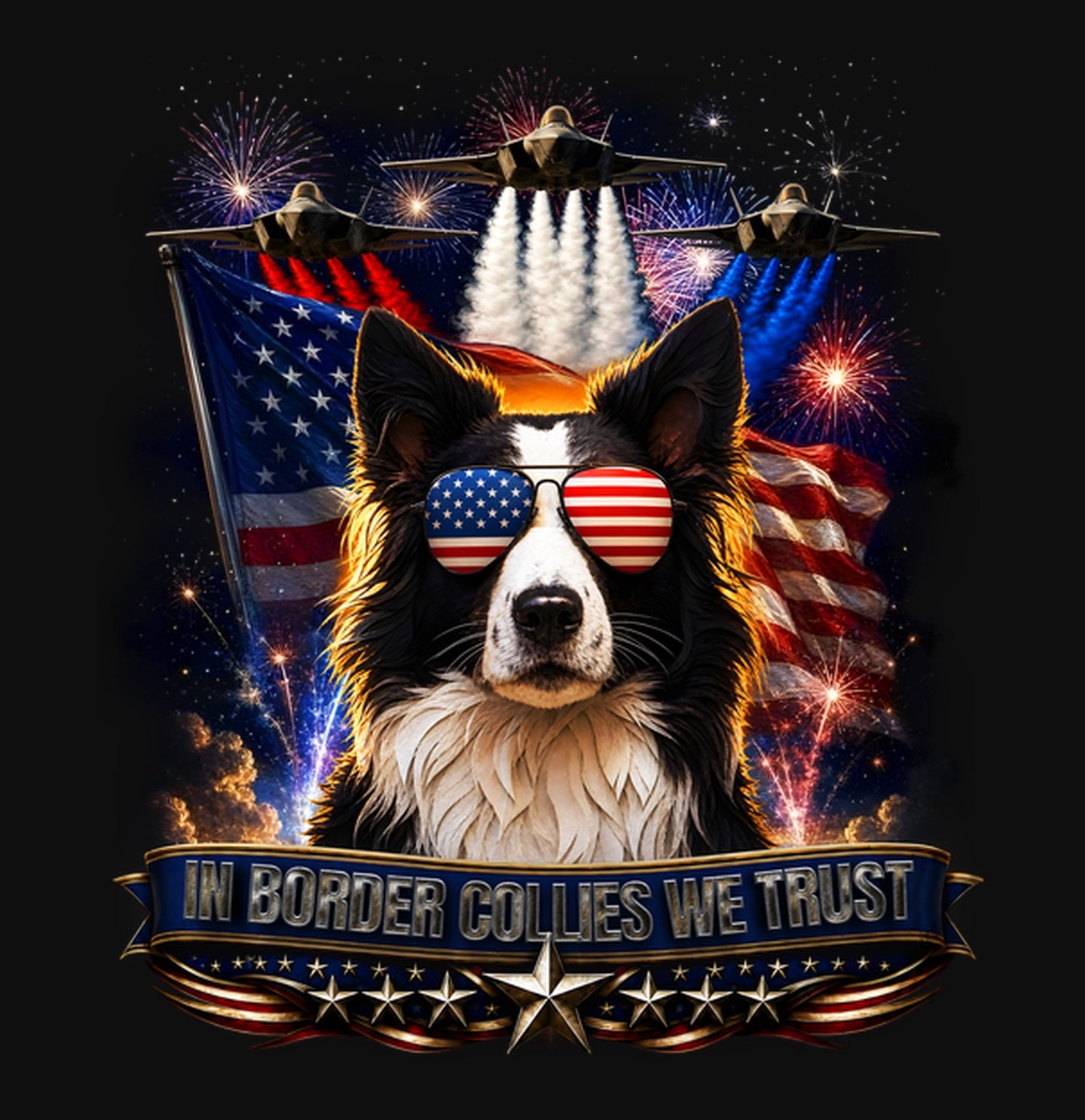 In Border Collies We Trust - Crewneck Sweatshirt