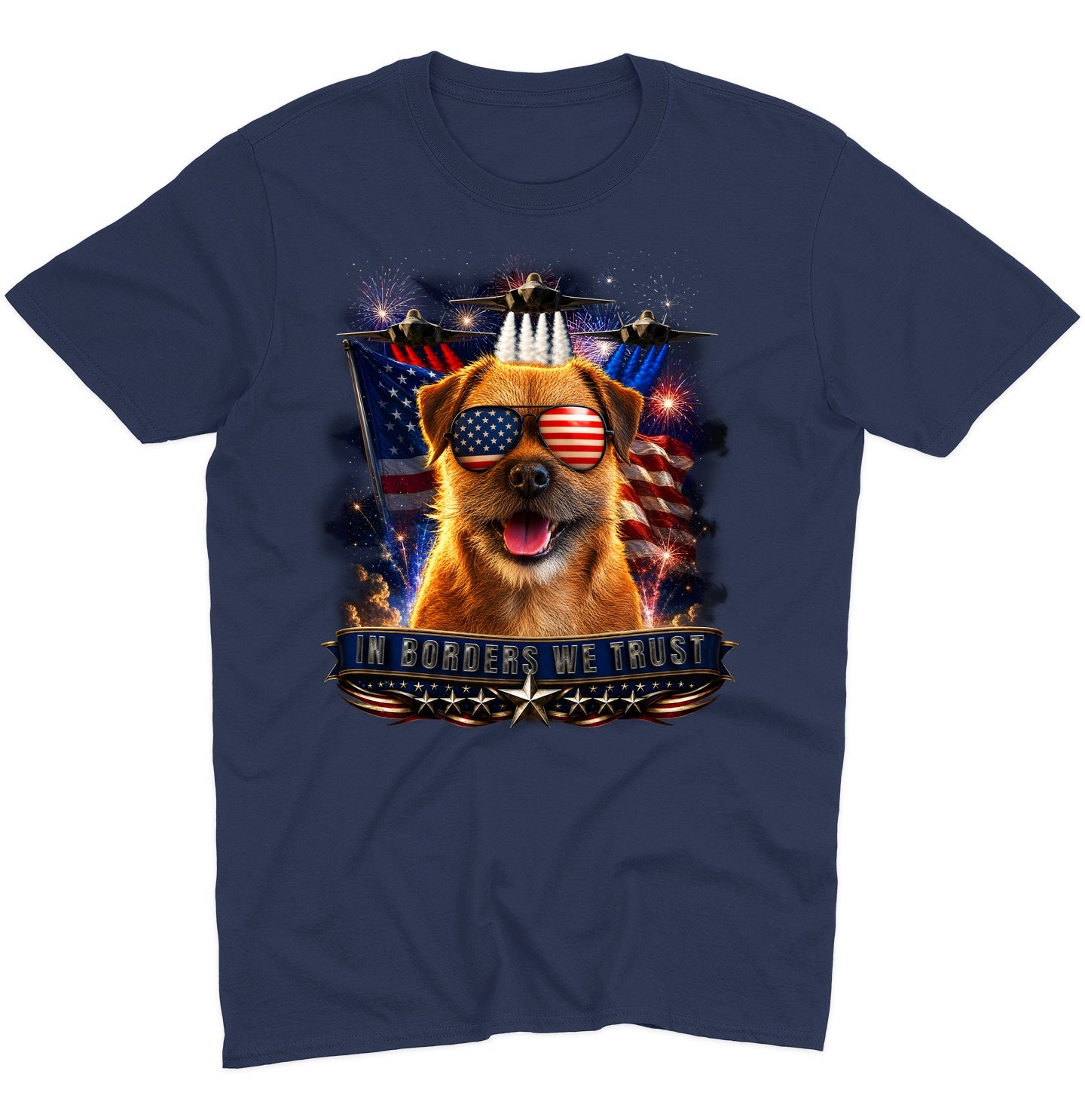 In Border Terriers We Trust - Adult Unisex T-Shirt