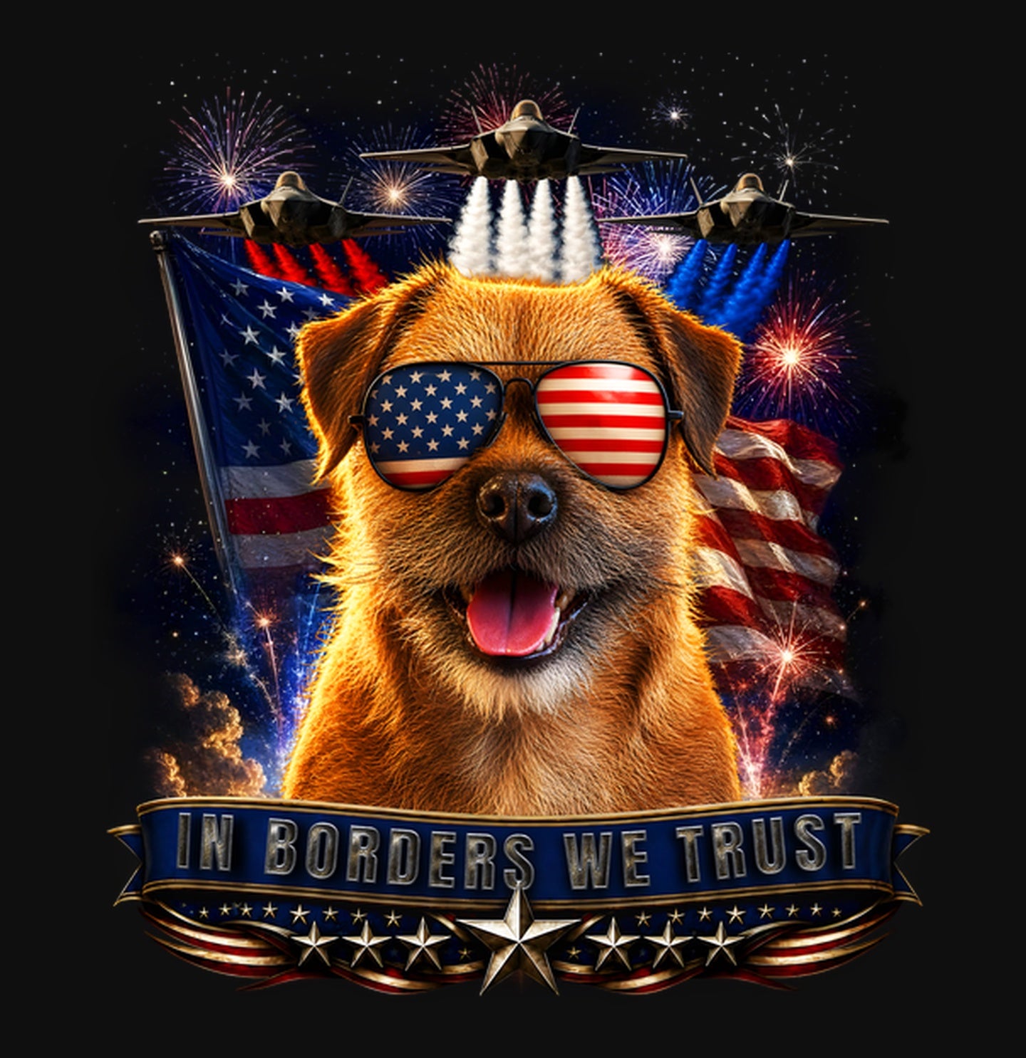 In Border Terriers We Trust - Crewneck Sweatshirt